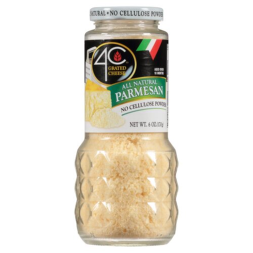 4C All Natural Parmesan Grated Cheese, 6 oz