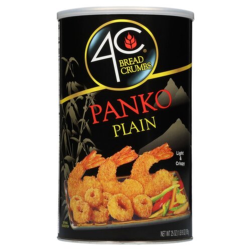 4C Panko Plain Bread Crumbs, 25 oz