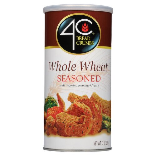 4C Whole Wheat Seasoned Bread Crumbs, 13 oz