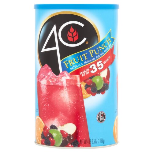 4C Fruit Punch Drink Mix, 4 lb 8.5 oz