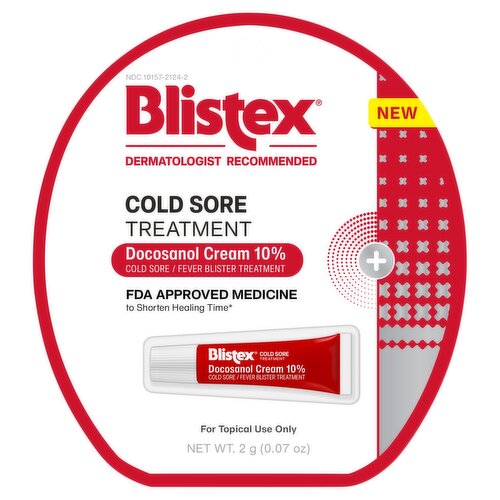 Blistex Docosanol Cream 10% Cold Sore / Fever Blister Treatment, 0.07 oz
