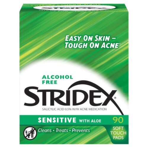 STRIDEX Sensitive with Aloe Soft Touch Pads, 90 count