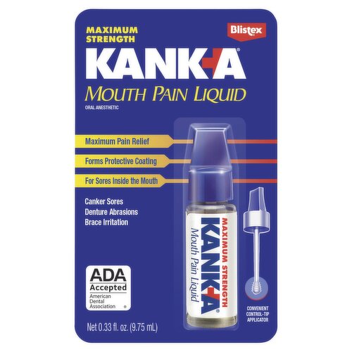 Blistex Kank-A Maximum Strength Mouth Pain Liquid, 0.33 fl oz