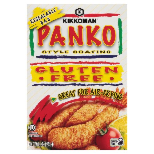 Kikkoman Gluten Free Panko Style Coating Breadcrumbs, 8 oz