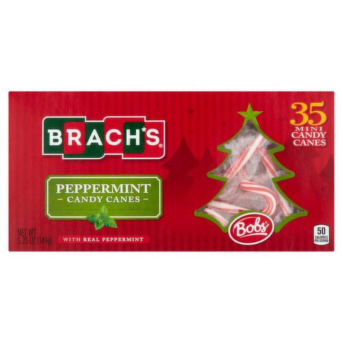 Brach's Bobs Peppermint Mini Candy Canes, 35 count, 5.25 oz