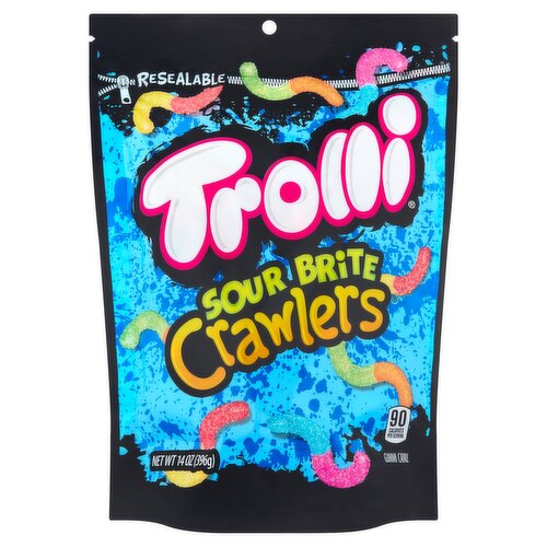Trolli Sour Brite Crawlers Gummi Candy, 14 oz
