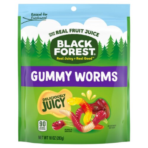 Black Forest Gummy Worms, 10 oz