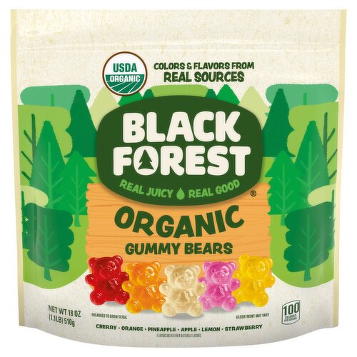 Black Forest Organic Gummy Bears, 18 oz