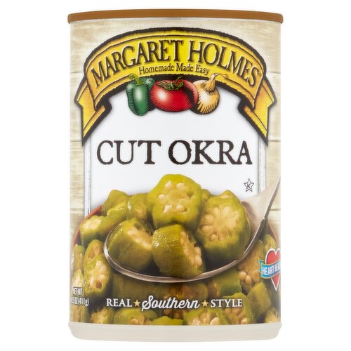 Margaret Holmes Real Southern Style Cut Okra, 14.5 oz