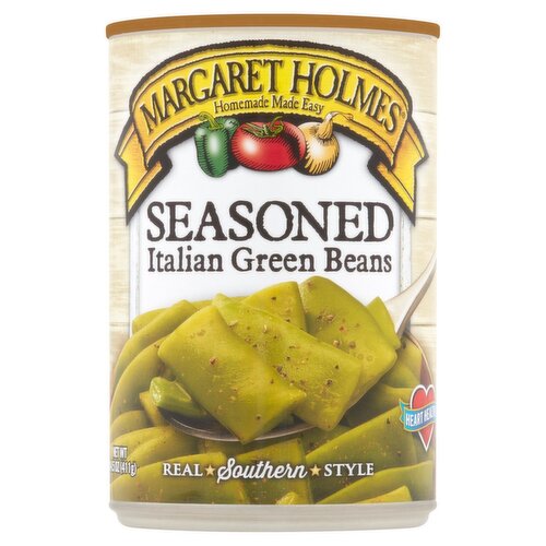 Margaret Holmes Real Southern Style Seasoned Italian Green Beans, 14.5 oz