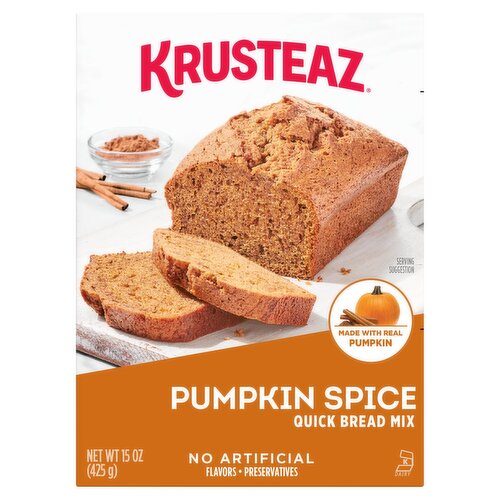 Krusteaz Pumpkin Spice Quick Bread Mix, 15 oz