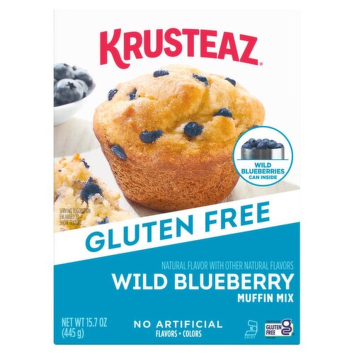 Krusteaz Gluten Free Wild Blueberry Muffin Mix, 15.7 oz