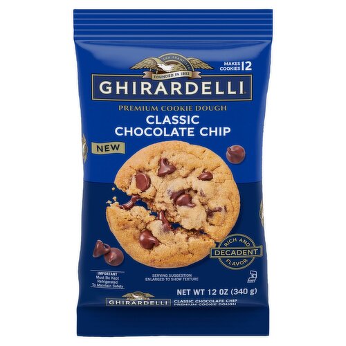 Ghirardelli Classic Chocolate Chip Premium Cookie Dough, 12 oz