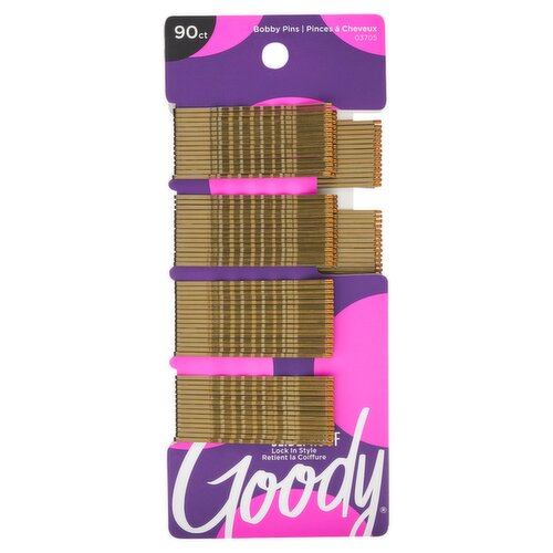 Goody Bobby Pins Brown, 90 count