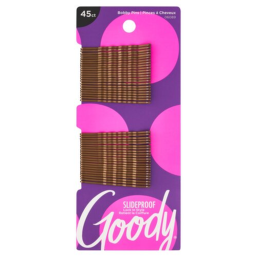 Goody Bobby Pins Brown, 45 count