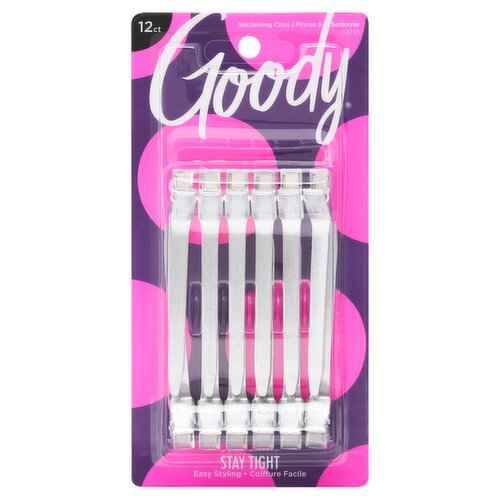 Goody Aluminum Clip, 12 count