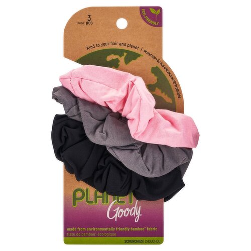 Goody Planet Sustainable Scrunchie Netural, 3 count