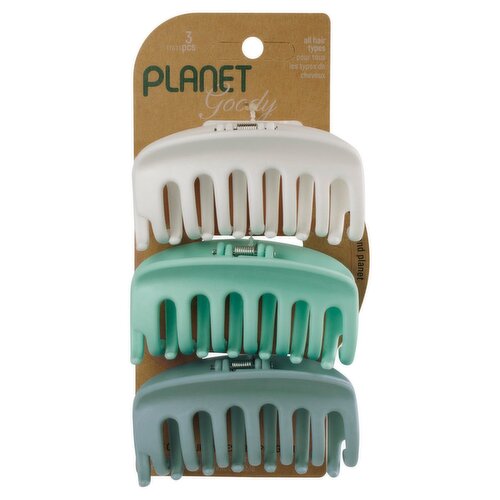 Goody Planet Sustainable Large Round Clip Bright, 3 count