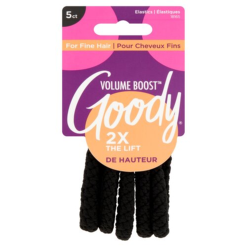 Goody Volume Boost Elastics, 5 count