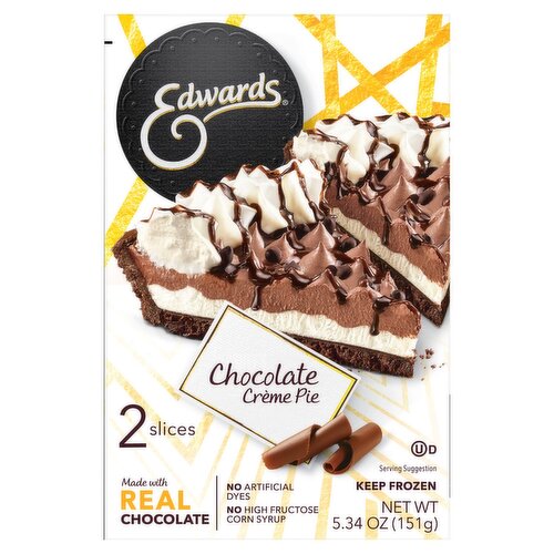 Edwards Chocolate Crème Pie, 2 count, 5.34 oz