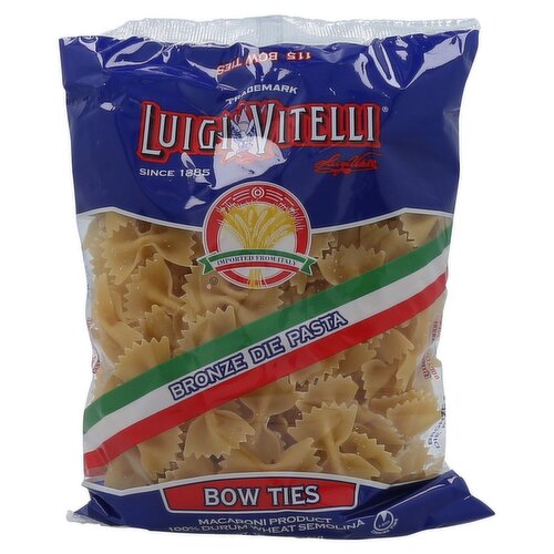 Luigi Vitelli 115 Bow Ties Bronze Die Pasta, 16 oz