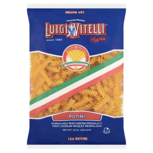 Luigi Vitelli 124 Rotini Pasta, 16 oz