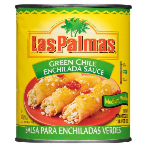 Las Palmas Medium Green Chile Enchilada Sauce, 28 oz