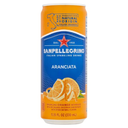 Sanpellegrino Aranciata Italian Sparkling Drinks, 11.15 fl oz