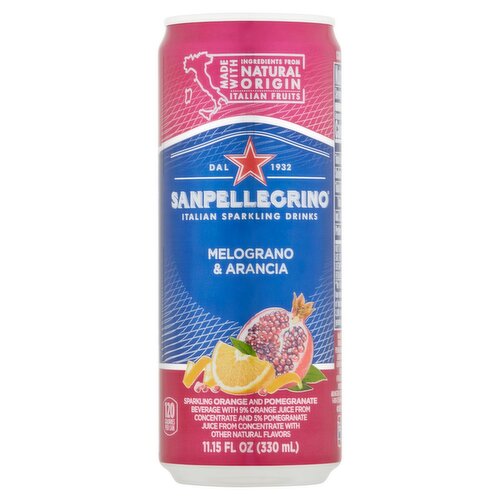 Sanpellegrino Melograno & Arancia Italian Sparkling Drinks, 11.15 fl oz