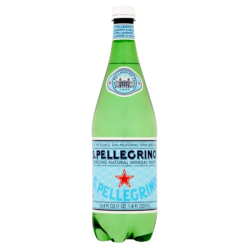 San Pellegrino Sparkling Natural Mineral Water, 33.8 fl oz