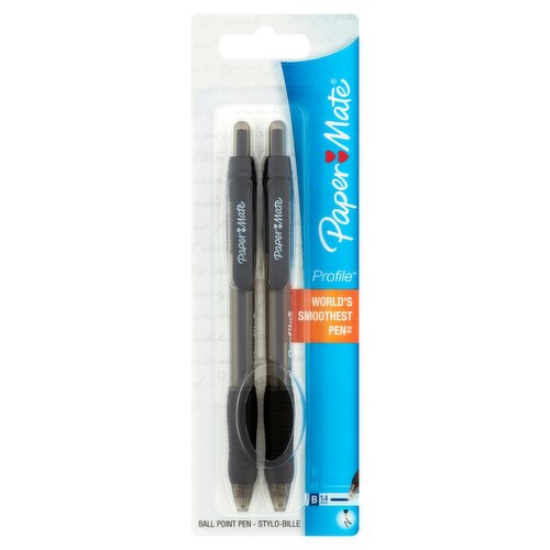 Paper Mate Profile B 1.4mm Ball Point Pen, 2 count