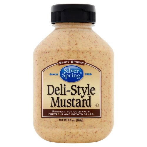 Silver Spring Spicy Brown Deli-Style Mustard, 9.5 oz