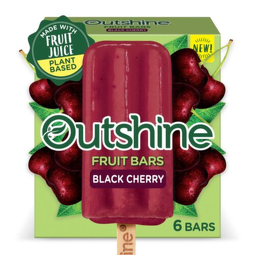 Outshine Black Cherry Fruit Bars, 6 count, 15 fl oz