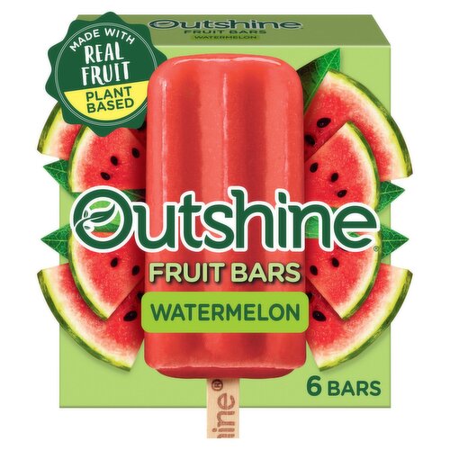 Outshine Watermelon Fruit Ice Bars, 6 count, 15 fl oz