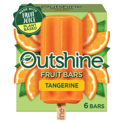 Outshine Tangerine Fruit Ice Bars, 6 count, 15 fl oz