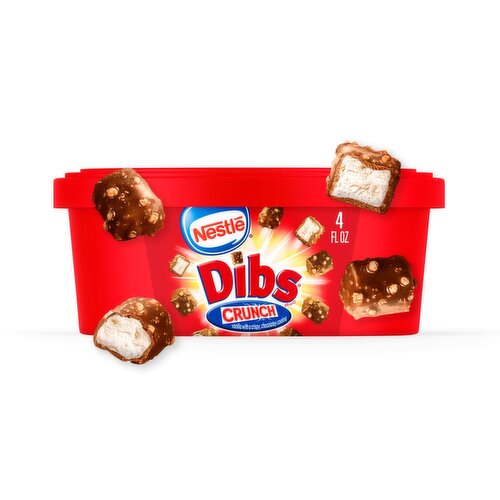 Nestle Dibs Crunch Frozen Dairy Dessert Bite Sized Snacks, 4 fl oz