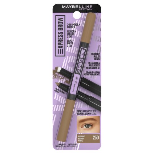 Maybelline New York Express Brow Blonde 250 2-in-1 Pencil + Powder