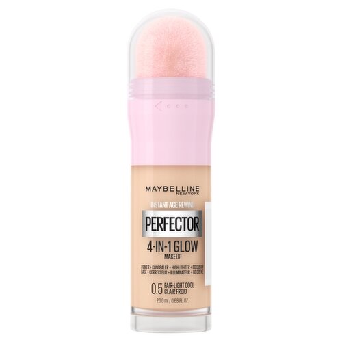 Maybelline New York Instant Age Rewind Perfector 4-in-1 0.5 Fair-Light Cool Glow Makeup, 0.68 fl oz