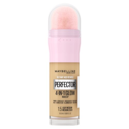 Maybelline New York Instant Age Rewind Perfector 2.5 Medium-Deep Warm 4-in-1 Glow Makeup, 0.68 fl oz