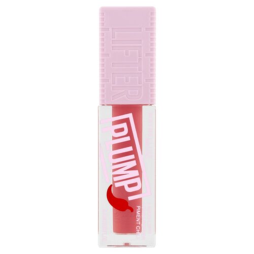 Maybelline New York Lifter Plump 001 Blush Blaze Plumping Lip Gloss, 0.18 fl oz