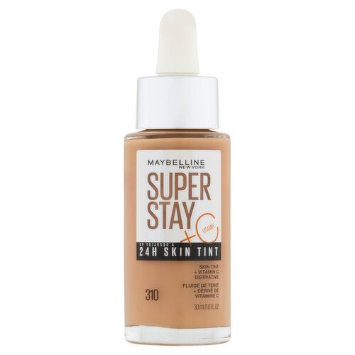 Maybelline New York Super Stay + Vitamin C 310 24H Skin Tint, 1.0 fl oz