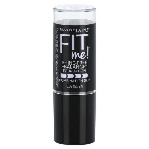 Maybelline New York Fit Me! Shine-Free + Balance Foundation, 0.32 oz