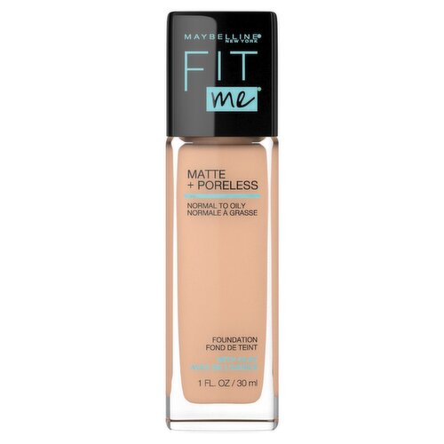 Maybelline New York Fit Me Matte + Poreless 130 Buff Beige Foundation, 1 fl oz