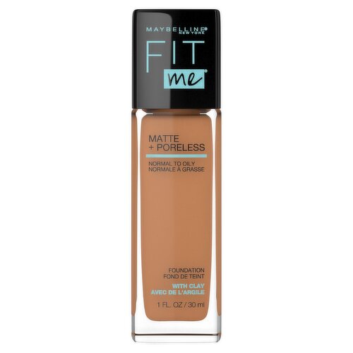 Maybelline New York Fit Me 335 Classic Tan Matte + Poreless Foundation, 1 fl oz