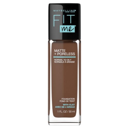 Maybelline New York Fit Me 375 Java Matte + Poreless Foundation, 1 fl oz