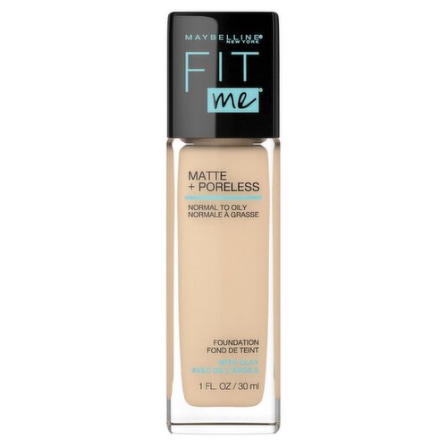 Maybelline New York Fit Me 118 Light Beige Matte + Poreless Foundation, 1 fl oz