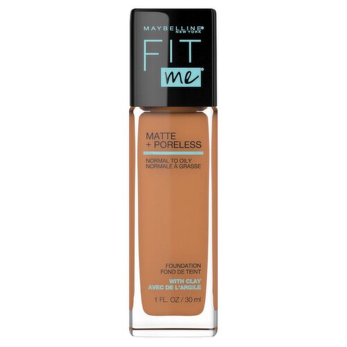 Maybelline New York Fit Me 334 Warm Sun Matte + Poreless Foundation, 1 fl oz