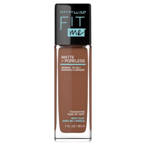 Maybelline New York Fit Me 370 Deep Bronze Matte + Poreless Foundation, 1 fl oz