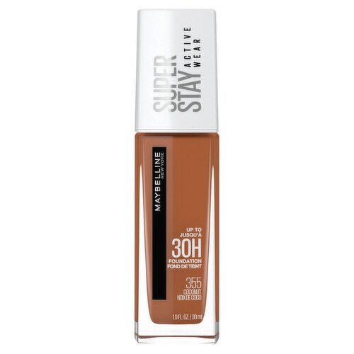 Maybelline New York Super Stay 355 Coconut Active Wear Foundation, 1.0 fl oz