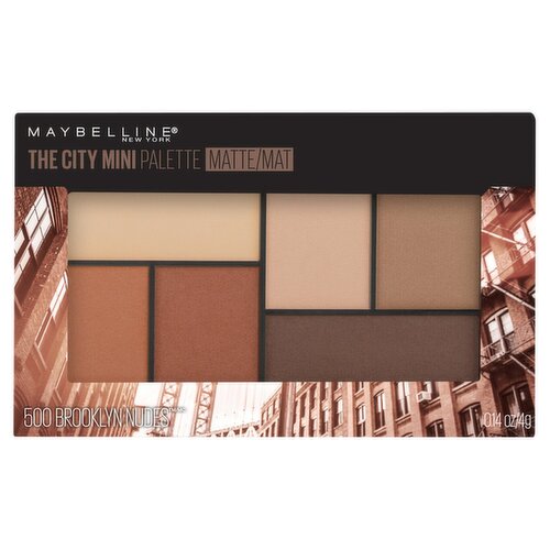 Maybelline New York The City Mini 500 Brooklyn Nudes Eyeshadow, 0.14 oz